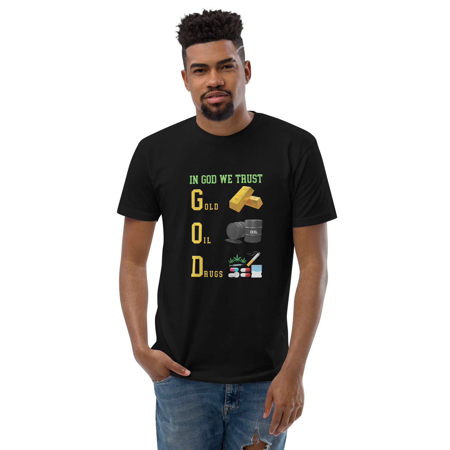 In God We Trust - Men's Fitted T-Shirt