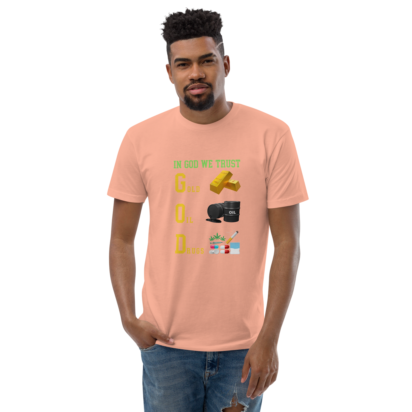In God We Trust - Men's Fitted T-Shirt