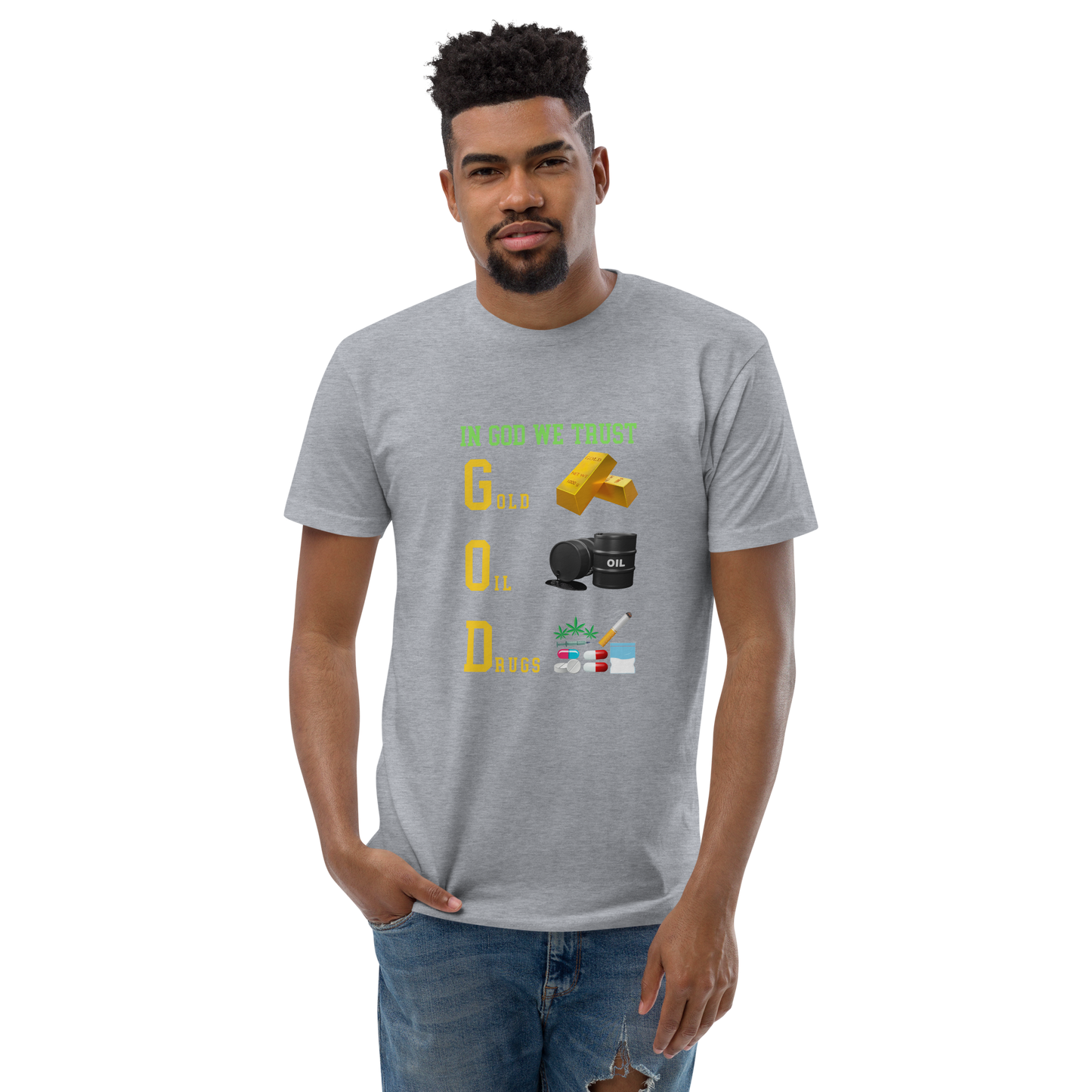 In God We Trust - Men's Fitted T-Shirt