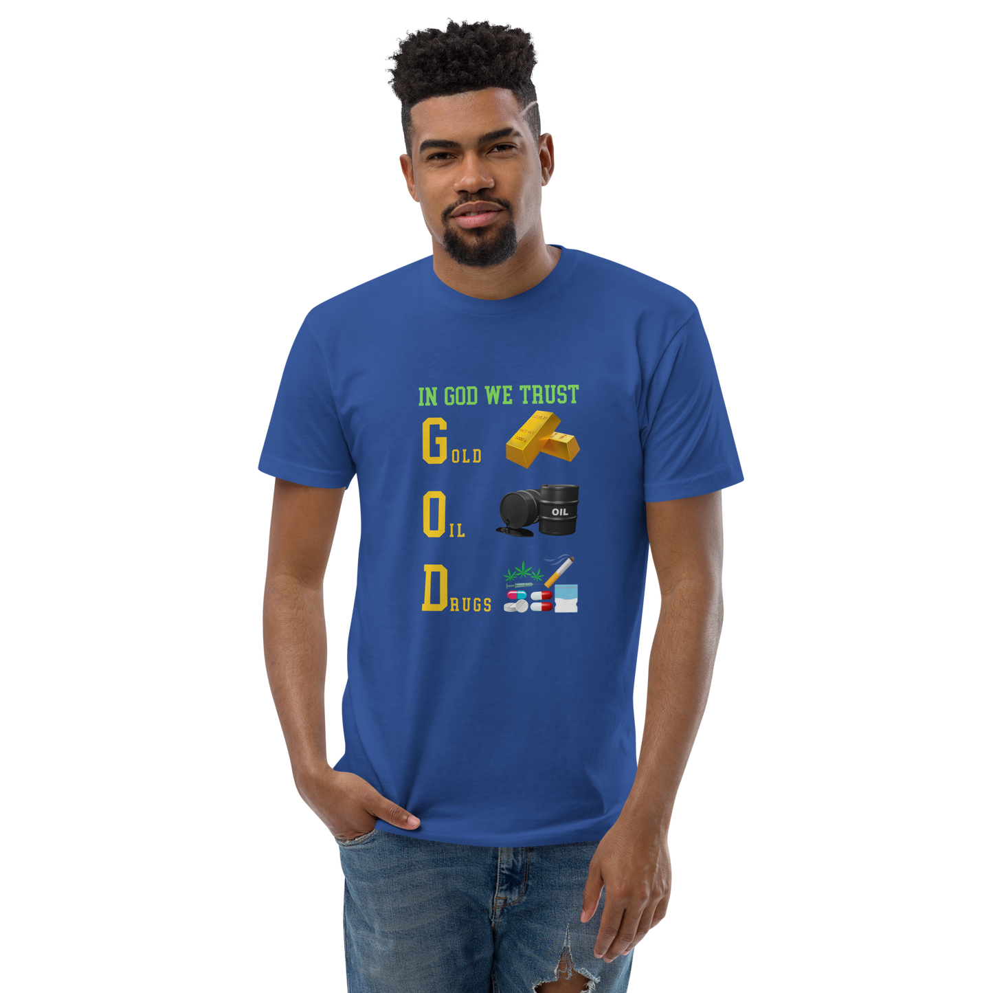 In God We Trust - Men's Fitted T-Shirt