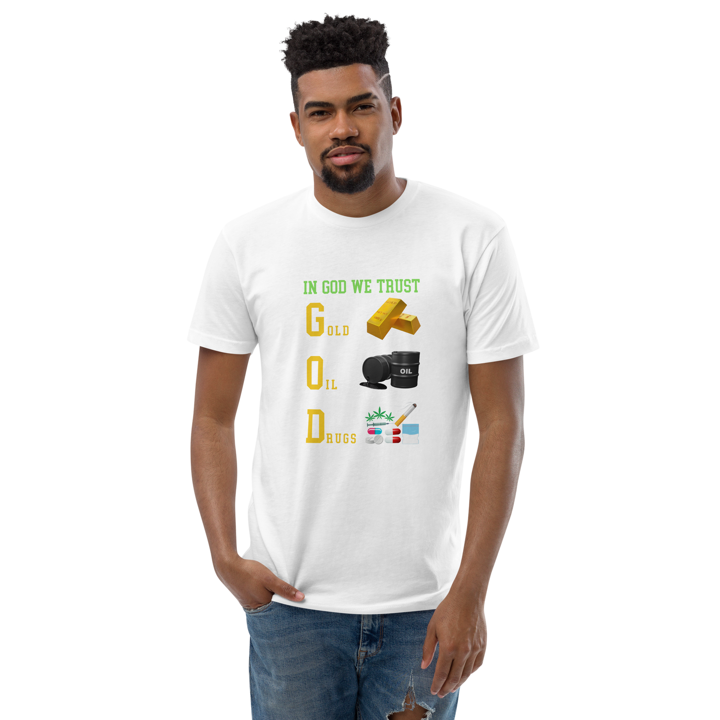 In God We Trust - Men's Fitted T-Shirt
