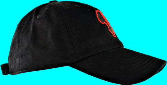Africali Love-Dad Hat - Black & Red Embroidered Design