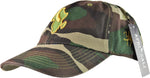 Dad Hat - Camouflage & Green/Royal Gold Embroidered Design