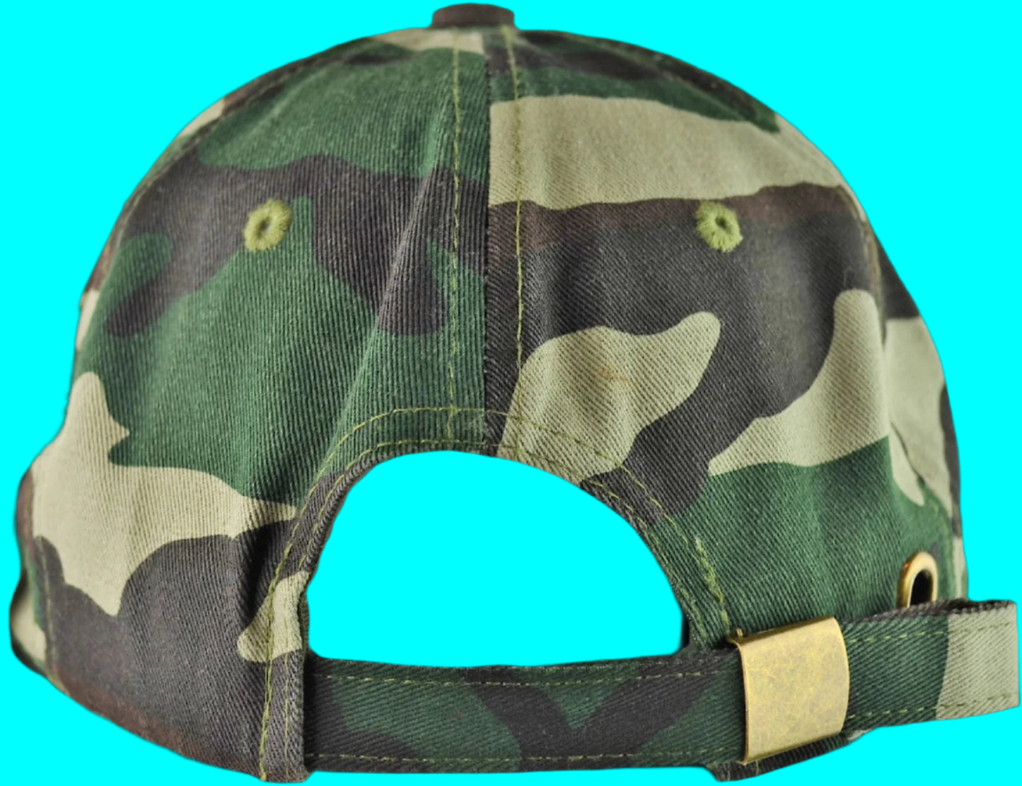 Africali Love Dad Hat - Camouflage w/ Royal Gold Embroidered Design