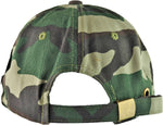Dad Hat - Camouflage & Green/Royal Gold Embroidered Design