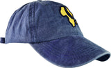 Dad Hat - Navy Distressed & Royal Gold Embroidered Design