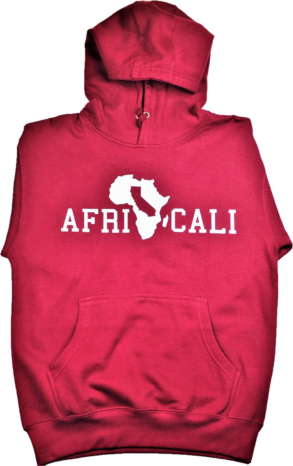 AFRICALI UNITY SWEATSUITS - MAROON BURGUNDY & WHITE DESIGN