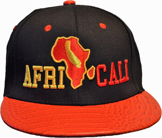 Snapback - Black & Red/Gold Embroidered Design