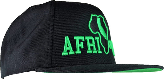 Snapback - Black & Green Embroidered Design
