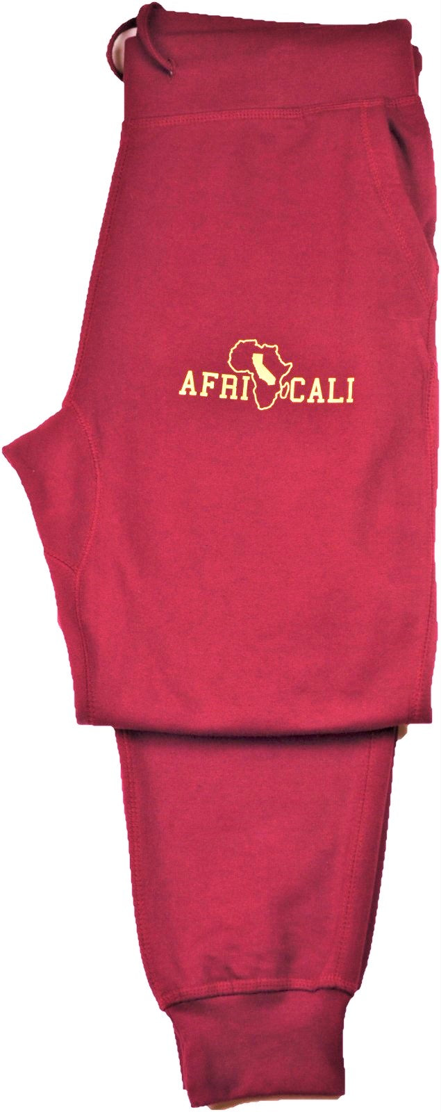 AFRICALI UNITY SWEATSUITS - MAROON BURGUNDY & GOLD FOIL DESIGN