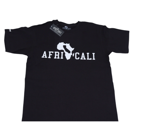 AFRICALI UNITY T-SHIRT - BLACK & WHITE DESIGN