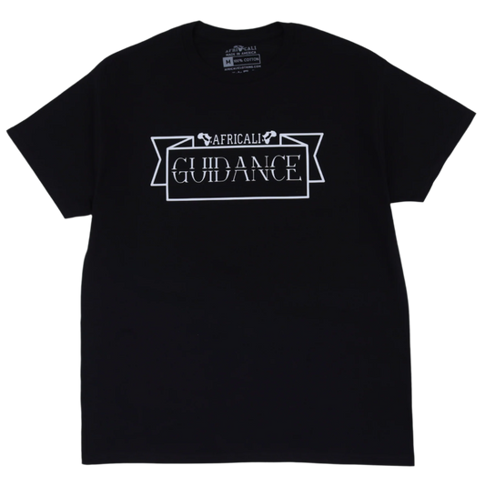 AFRICALI GUIDANCE T-SHIRT- BLACK & WHITE DESIGN