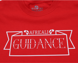 GUIDANCE T-SHIRT- RED & WHITE DESIGN