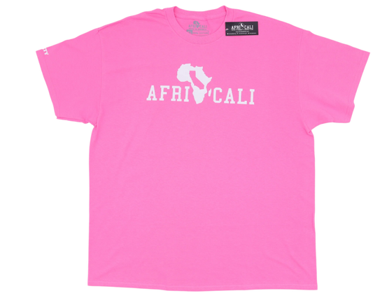 AFRICALI UNITY T-SHIRT- PINK & WHITE DESIGN
