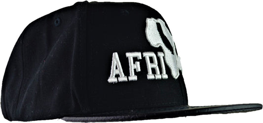 Snapback - Black & White Embroidered Design