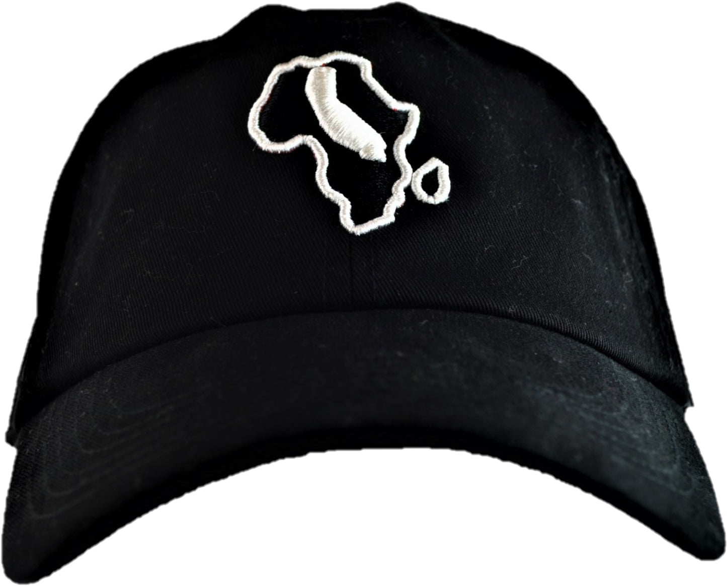 Dad Hat - Black & White Embroidered Design