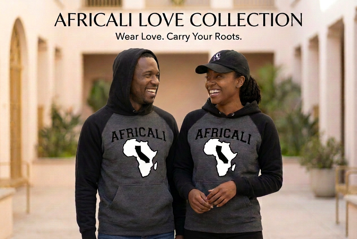 Love Collection with the male model’s hood up