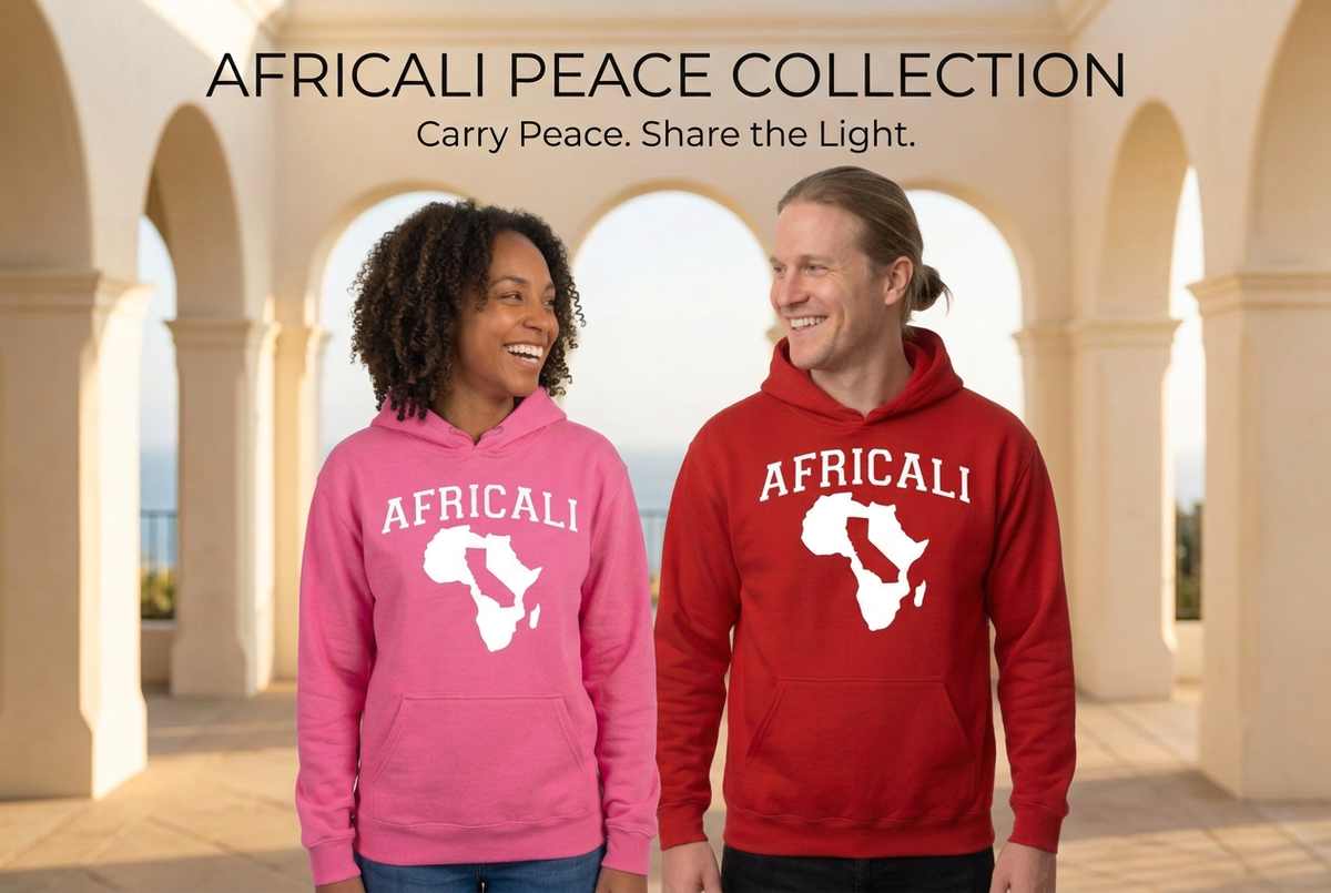 Sociable models in the Africali Peace Collection promo