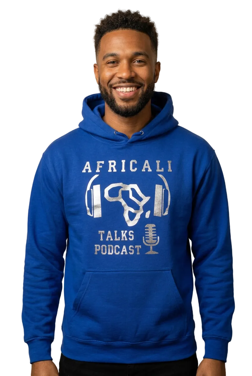 African American male model, front portrait
