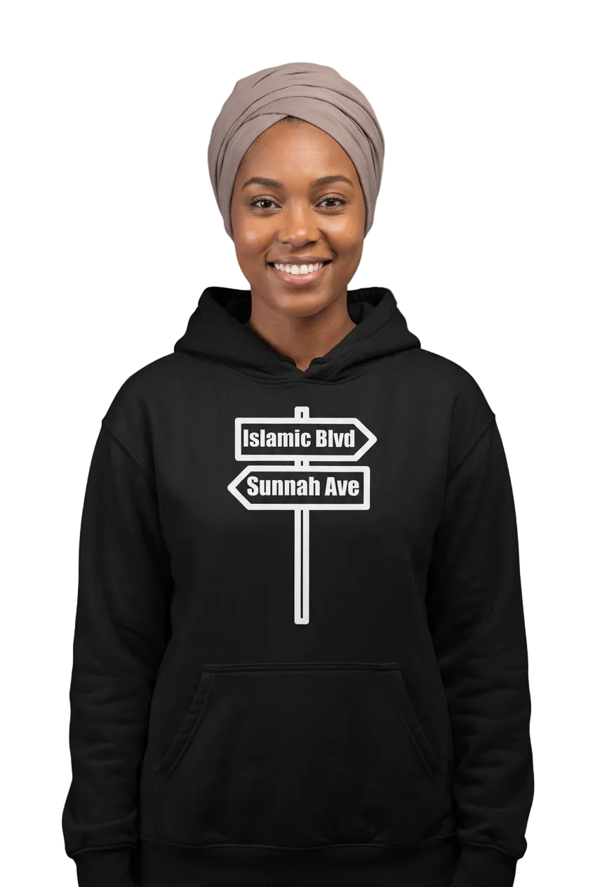 African American woman, black hoodie and taupe headwrap