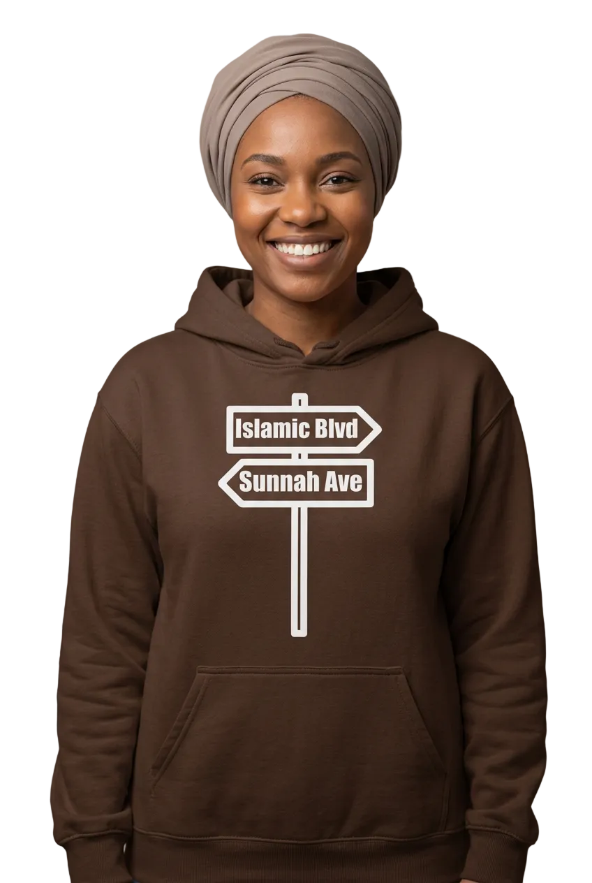 African American woman, brown hoodie and taupe headwrap