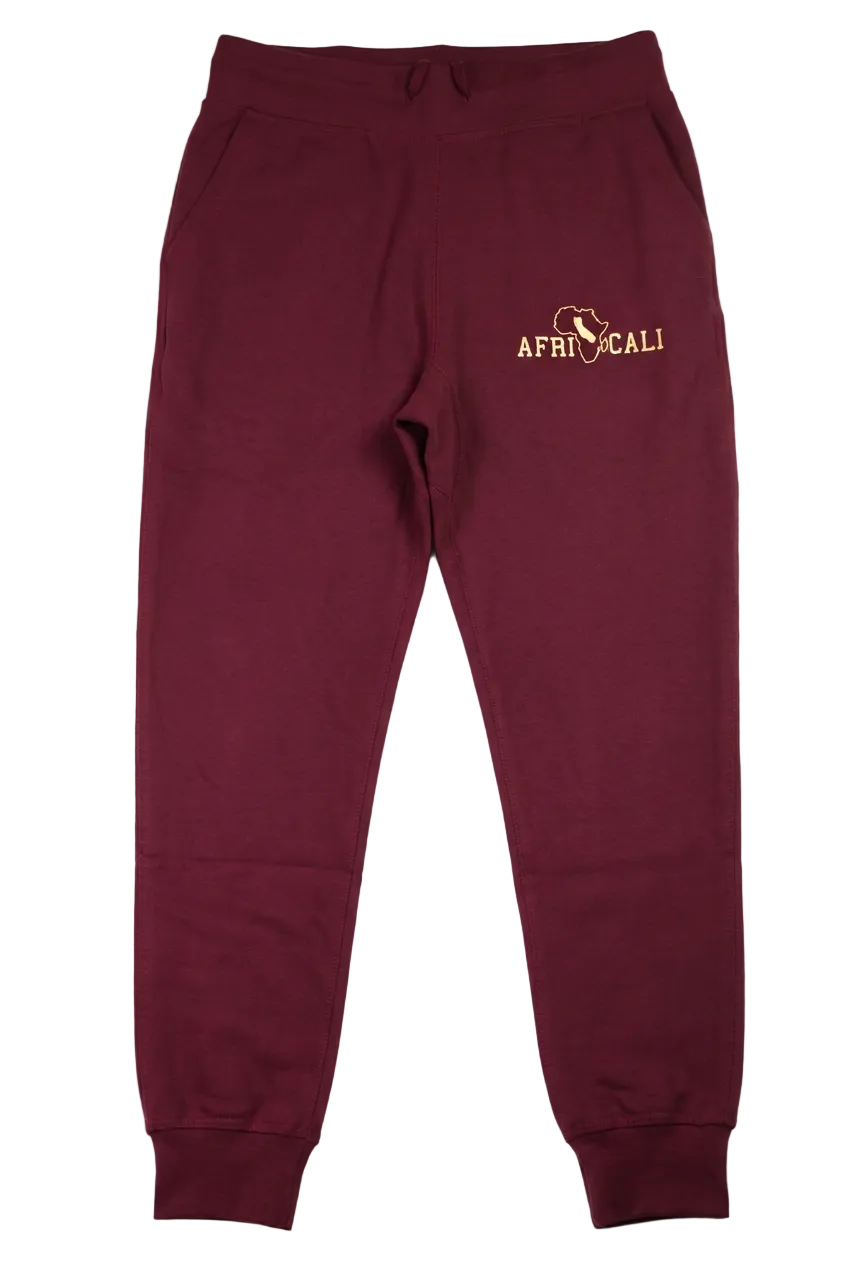 Brighter burgundy-and-gold Unity joggers