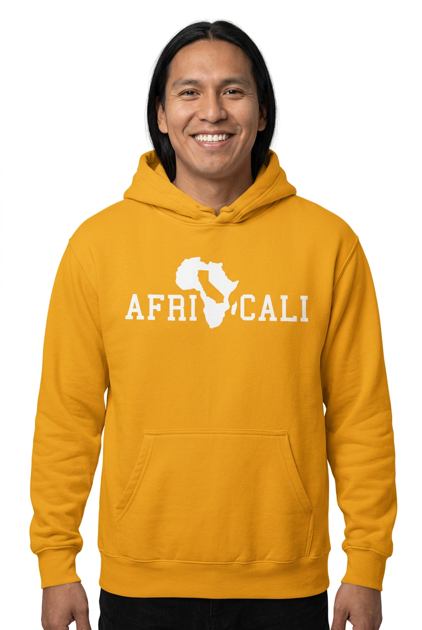 Native American man, gold Unity hoodie