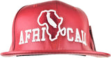 Snapback - Burgundy & White Embroidered Design