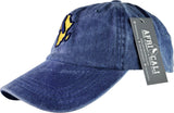 Dad Hat - Navy Distressed & Royal Gold Embroidered Design