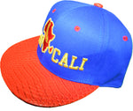 Snapback - Blue/Red & Gold Embroidered Design