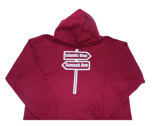 ISLAMIC BLVD & SUNNAH AVE - BURGUNDY & WHITE DESIGN