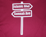 ISLAMIC BLVD & SUNNAH AVE - BURGUNDY & WHITE DESIGN