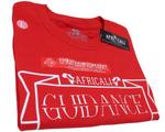 GUIDANCE T-SHIRT- RED & WHITE DESIGN