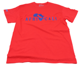 UNITY T-SHIRT - RED & METALLIC BLUE FOIL DESIGN