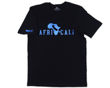 UNITY T-SHIRT - BLACK & METALLIC BLUE FOIL DESIGN